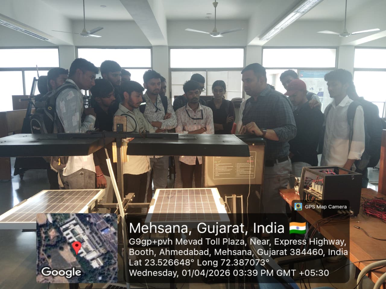 6th sem students visit at GPERI MEHSANA